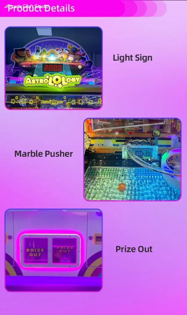 Zodiac Party Marble Pusher Ticket Arcade