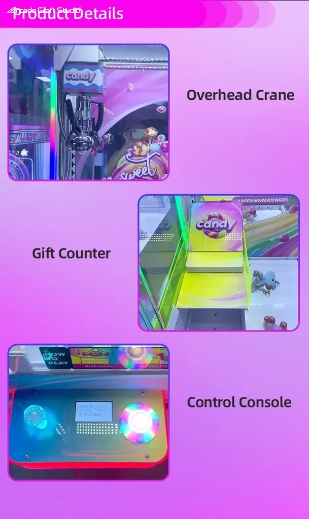 Candy Shop Arcade Candy Claw Machine