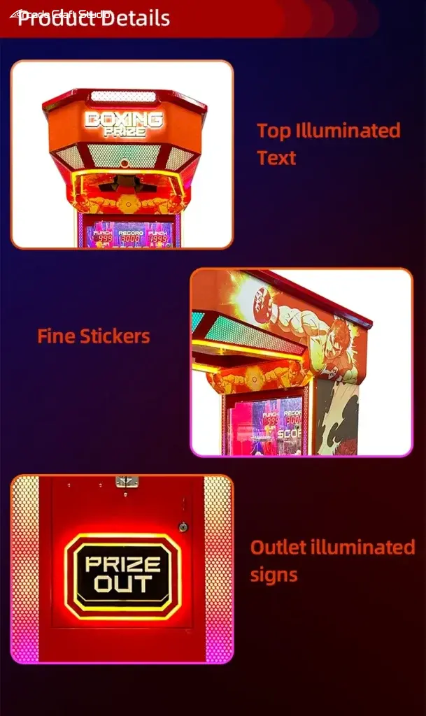 Coin Operated Prize Ticket Punching Arcade Game