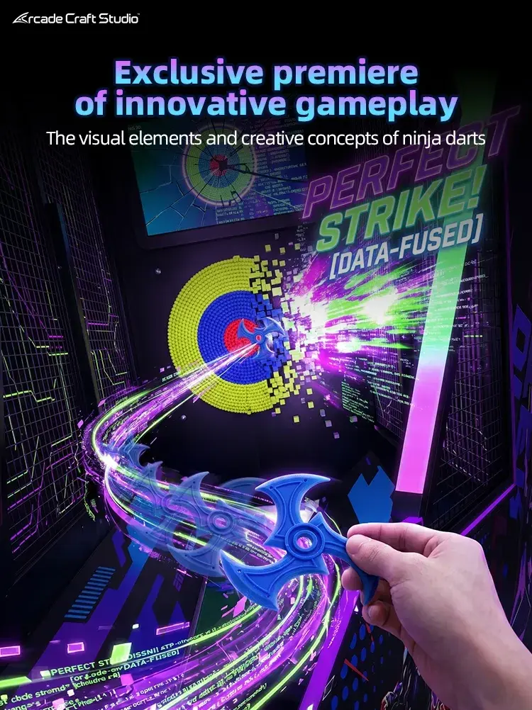 Darts Master Shuriken Throwing Arcade Machine