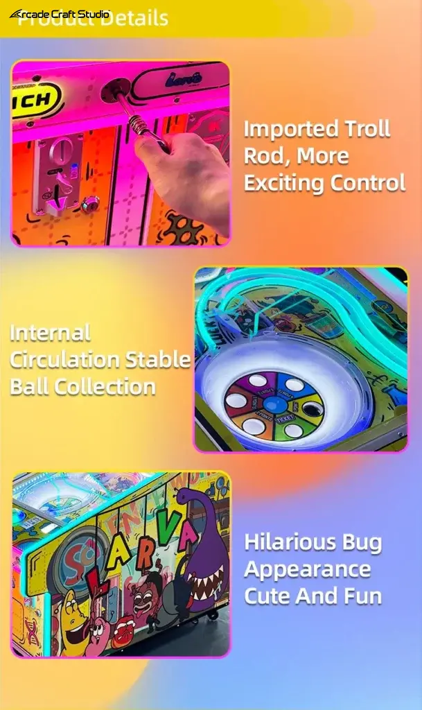Happy Pinball 2 Players Ticket Game Machine