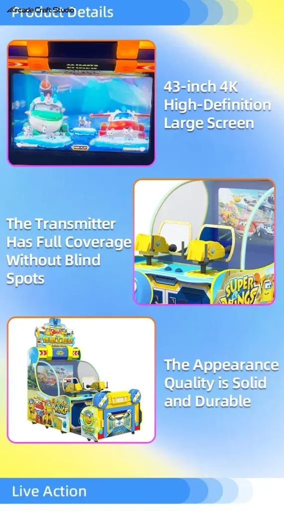 Jet Team Mission Ball Shooting Arcade Machine