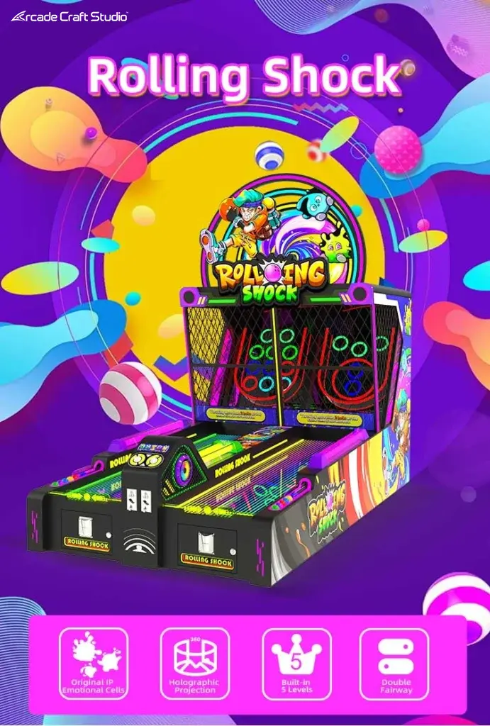 Rolling Shock 2 Players Skee Ball Arcade Machine