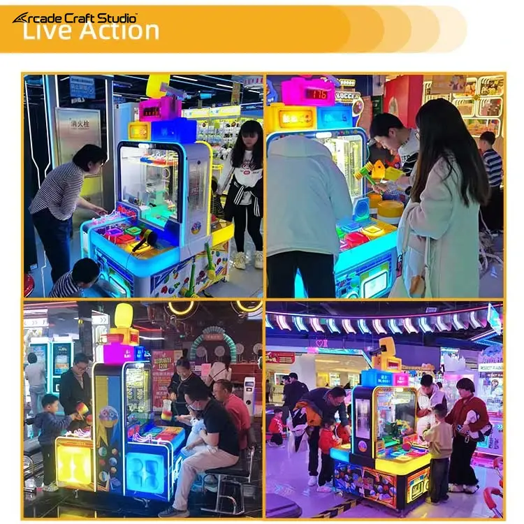 Blocks Party 4 Players Arcade Hammer Machine