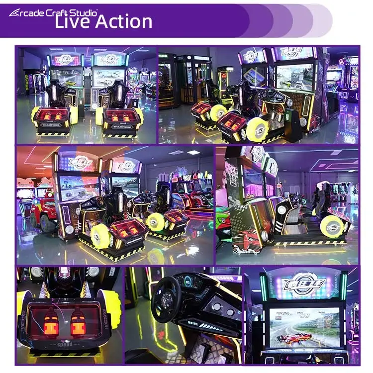 Crazy Speed Racing Game Arcade Cabinet