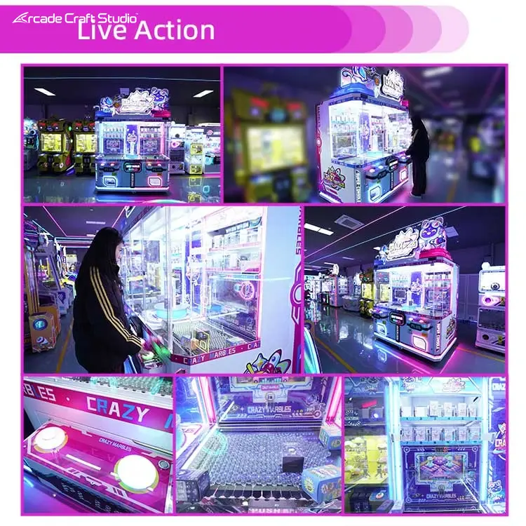 Crazy Marbles 2P Ball Pusher Arcade Gift Game Machine