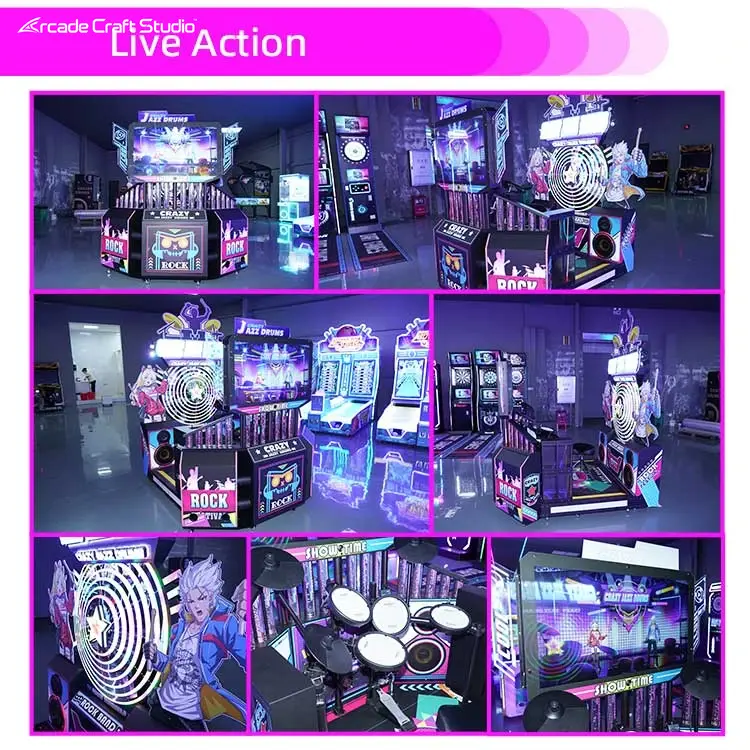 Crazy Jazz Drums Arcade Drum Machine Rhythm Game Arcade