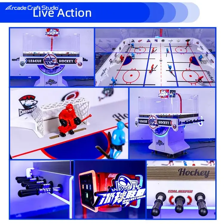 League Hockey Ice Hockey Arcade Bubble Hockey Table