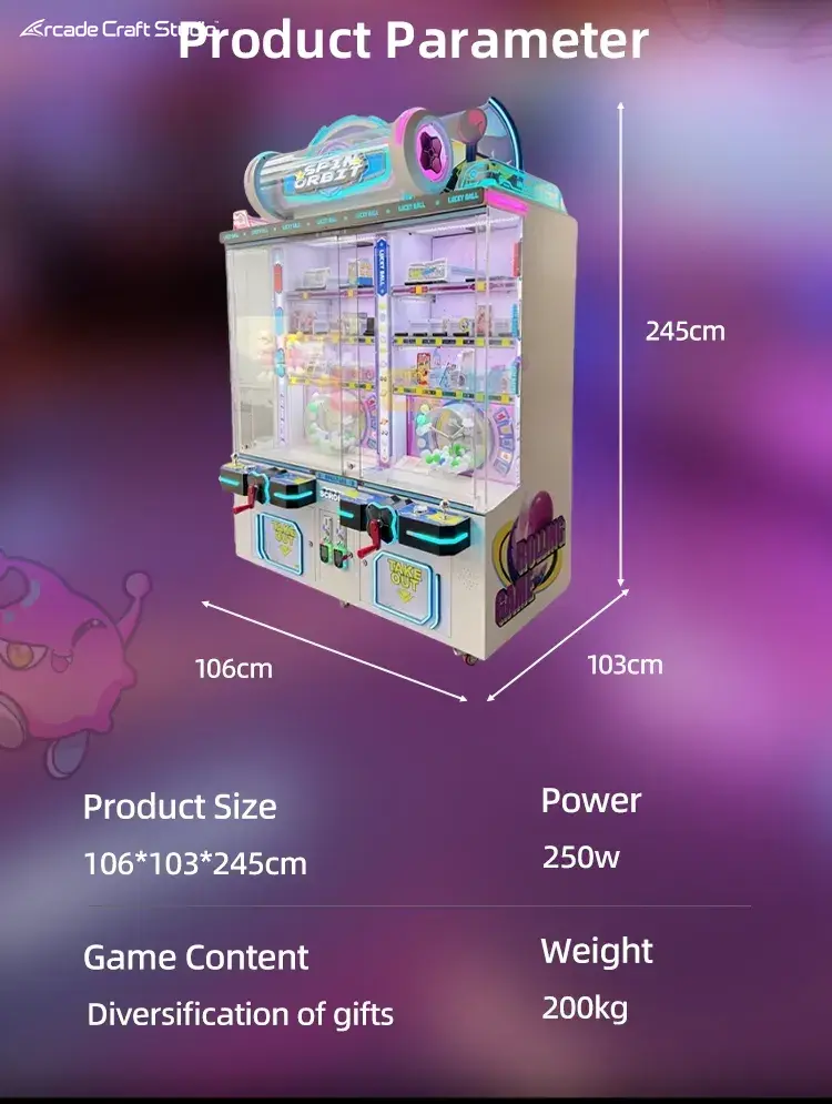 Spin Orbit Prize Ticket Game Machine