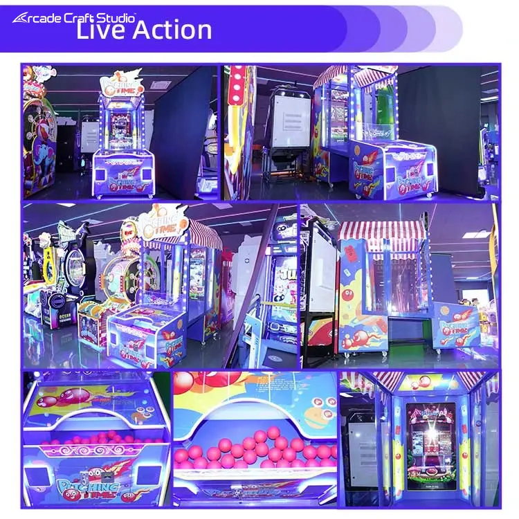 Pitching Time Ball Toss Arcade Game Ticket Game Machine