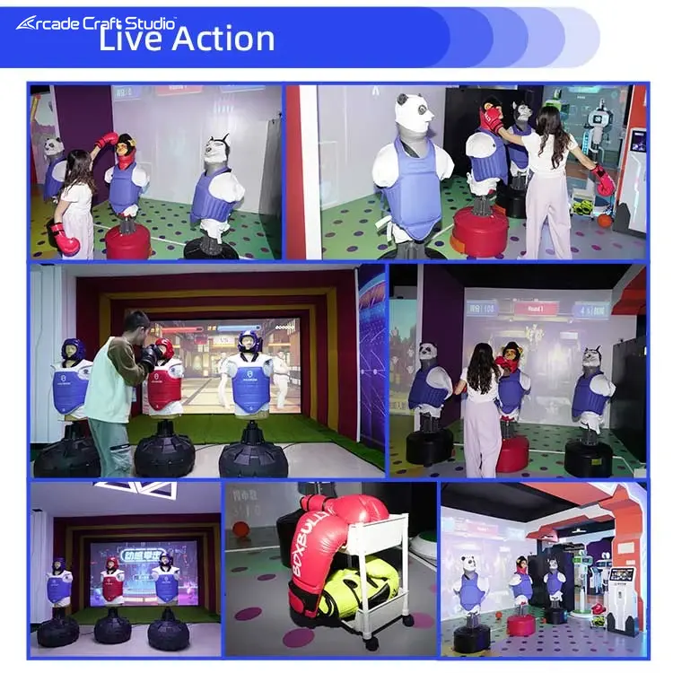 Projection Interactive Boxing Simulator