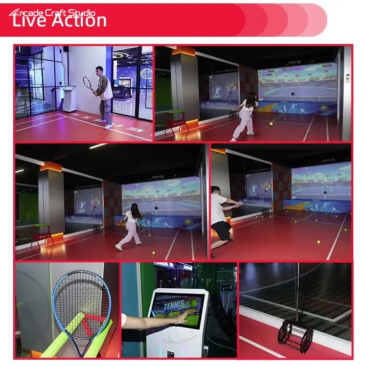 Interactive Projection Indoor Tennis Simulator