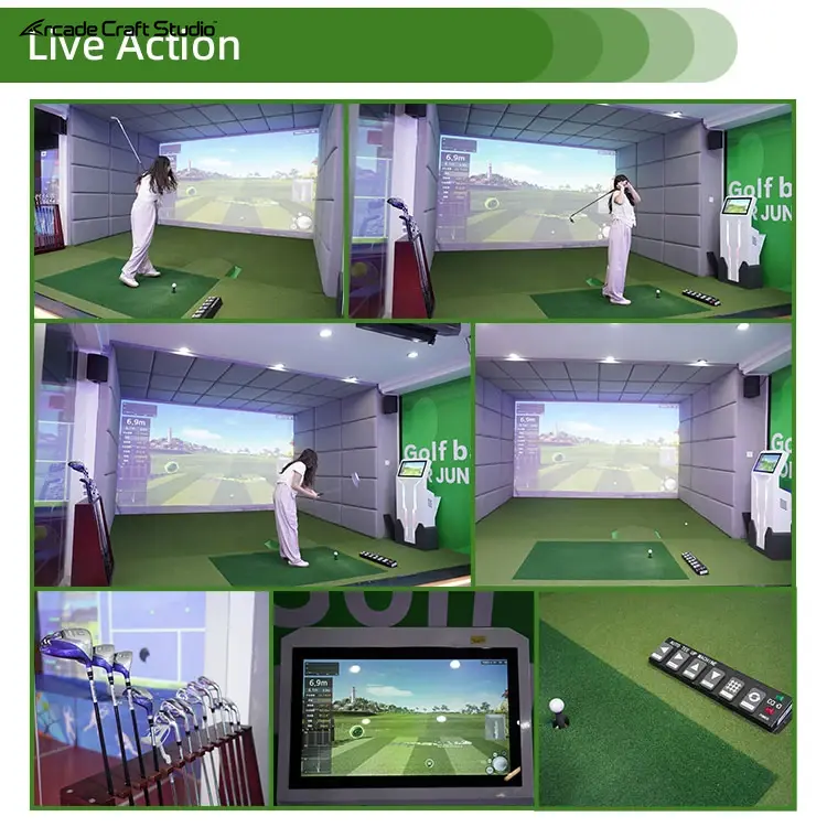 Customizable Basement Golf Simulator