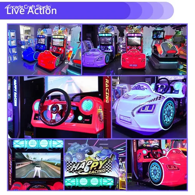 Happy Racing Car Racing Arcade Game Machines