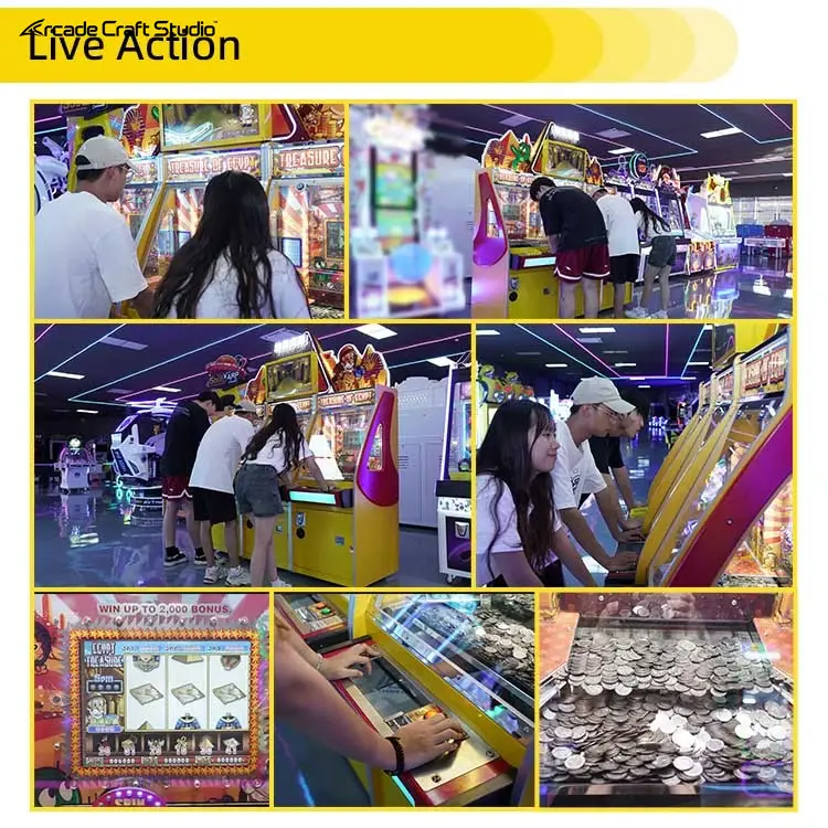 Treasure Of Egypt Coin Pusher Arcade Machine