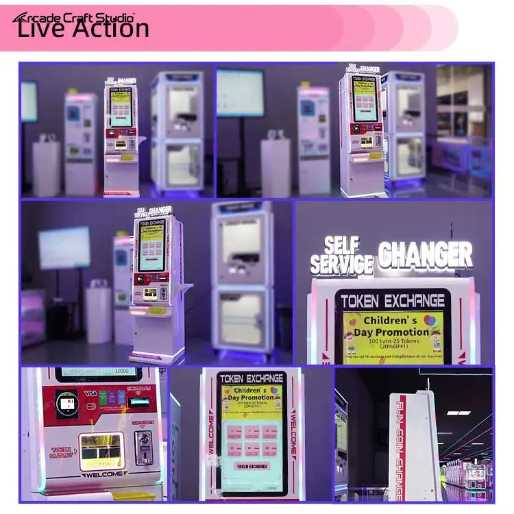 Touch Screen Token Exchange Vending Machine