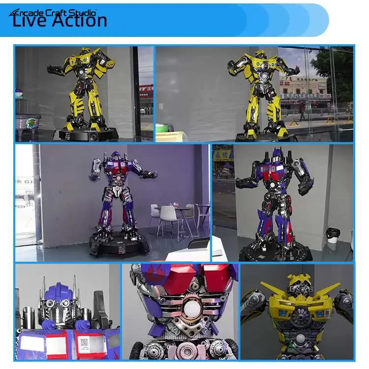 Metal Warrior Amusement Park Welcome Robot