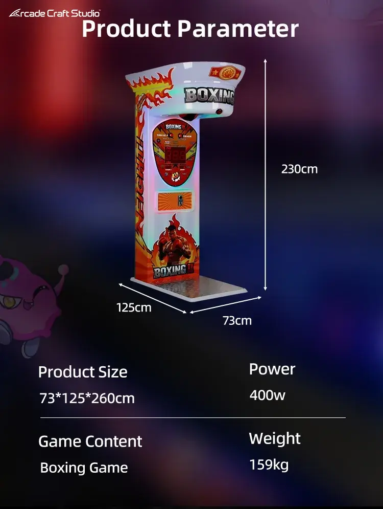 Black King II Punching Bag Game Machine