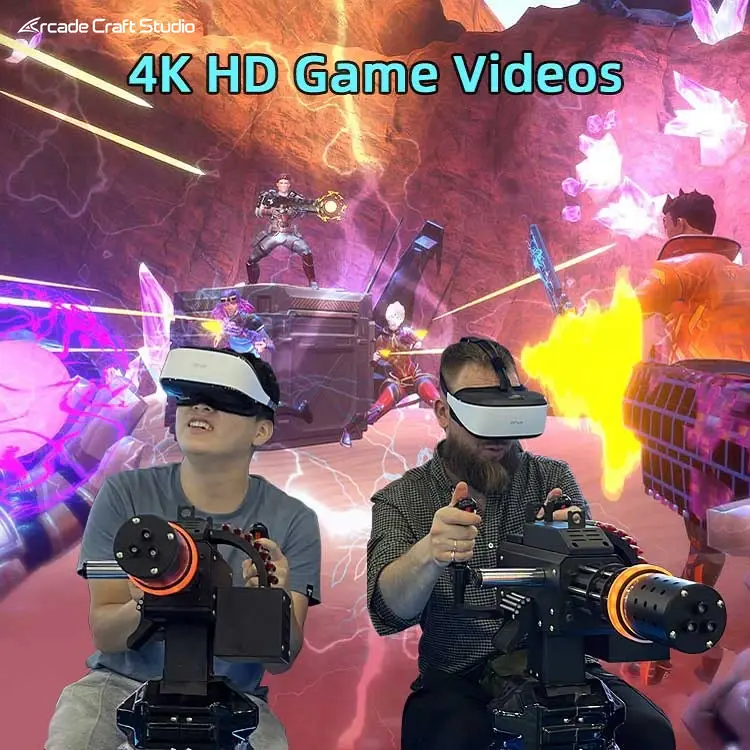2 Players VR Super Gatling Virtual Reality Shooting Simulator