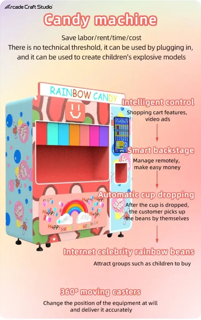 Candy Beans Dispenser Vending Machine
