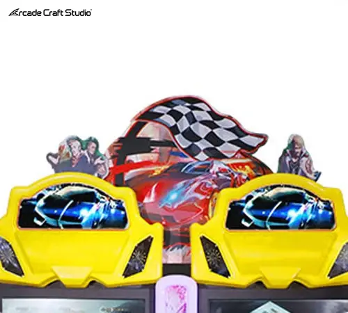 2 Players Car Driving Arcade Game