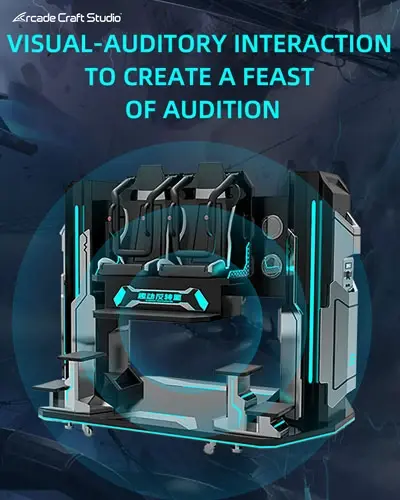 VR 720 Degree Rotation Roller Coaster Simulator Chair