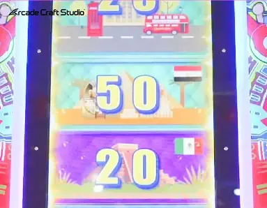Global Tour Ticket Arcade Game Machine