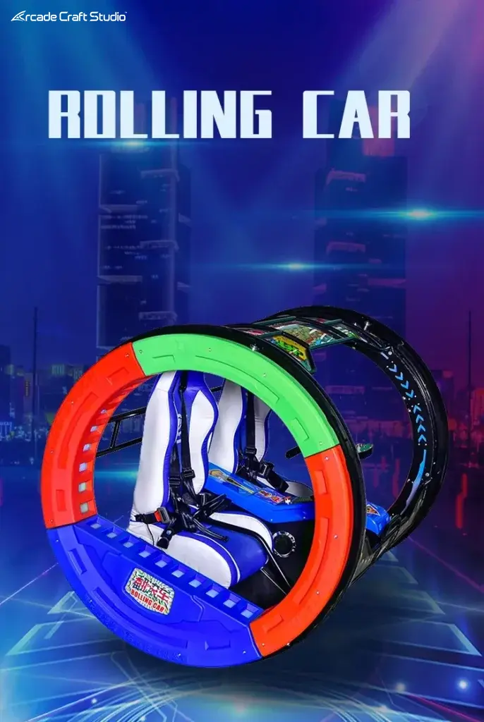 Amusement Park Ride 360 Degree Rolling LeBar Car