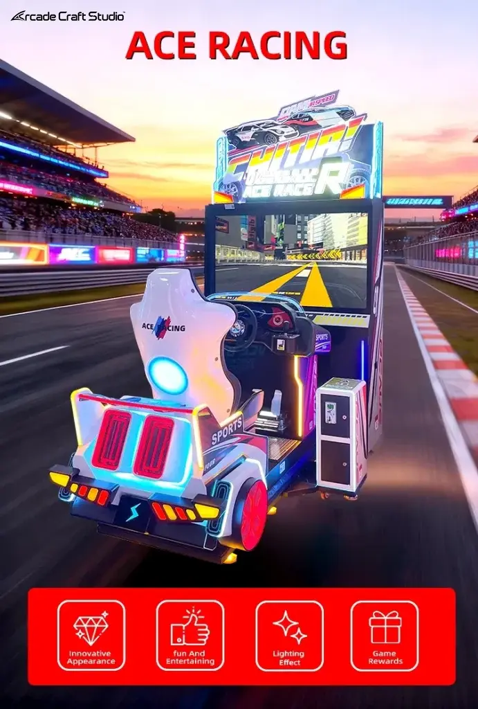ACE Racing Car Racing Simulator Arcade Machine