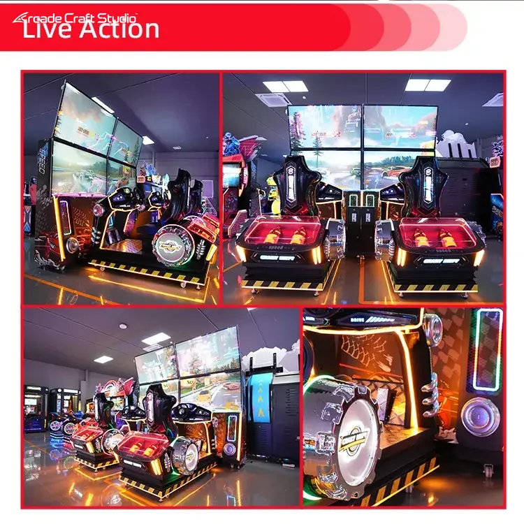 Wild Drift 2 Player Racing Arcade Machine Driving Simulator