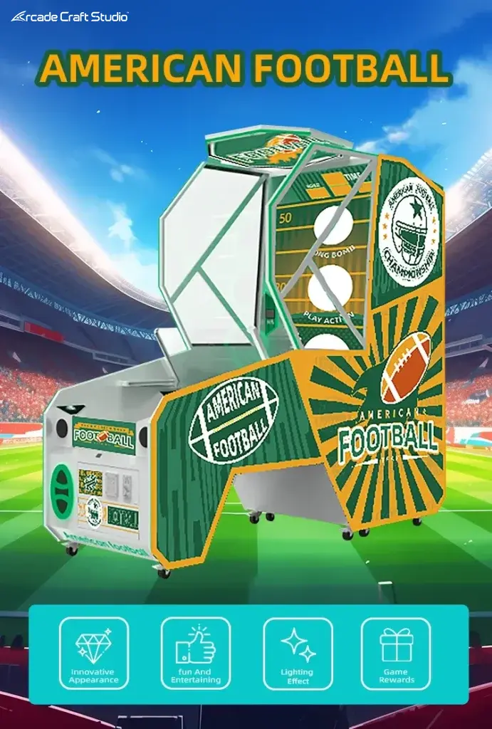 American Football Rugby Toss Arcade Game