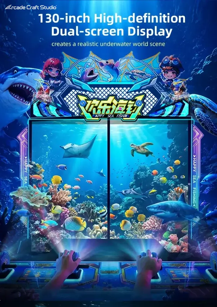 Happy Sea Fishing 4 Players Arcade Fishing Game Machine