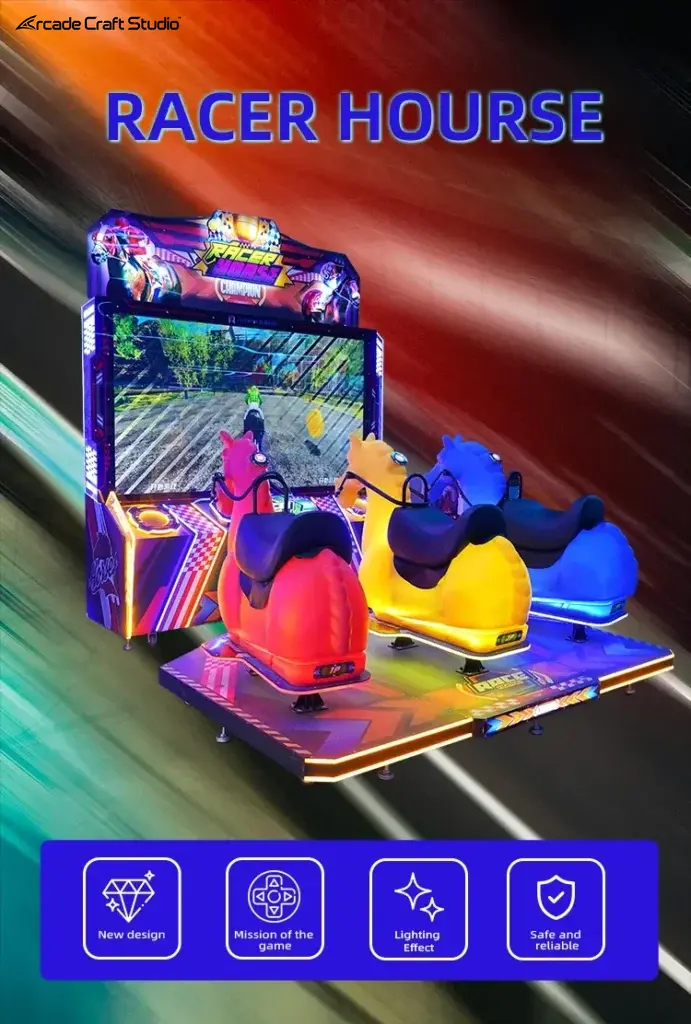 Racer Horse 3 Players Horse Race Arcade Machine