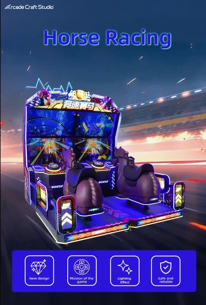 2 Players Horse Racing Arcade Game Machine