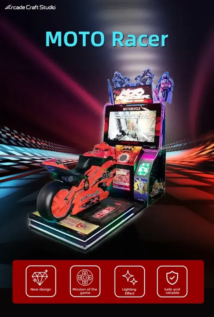 Moto Racer Coin Operated Motorcycle Arcade Game