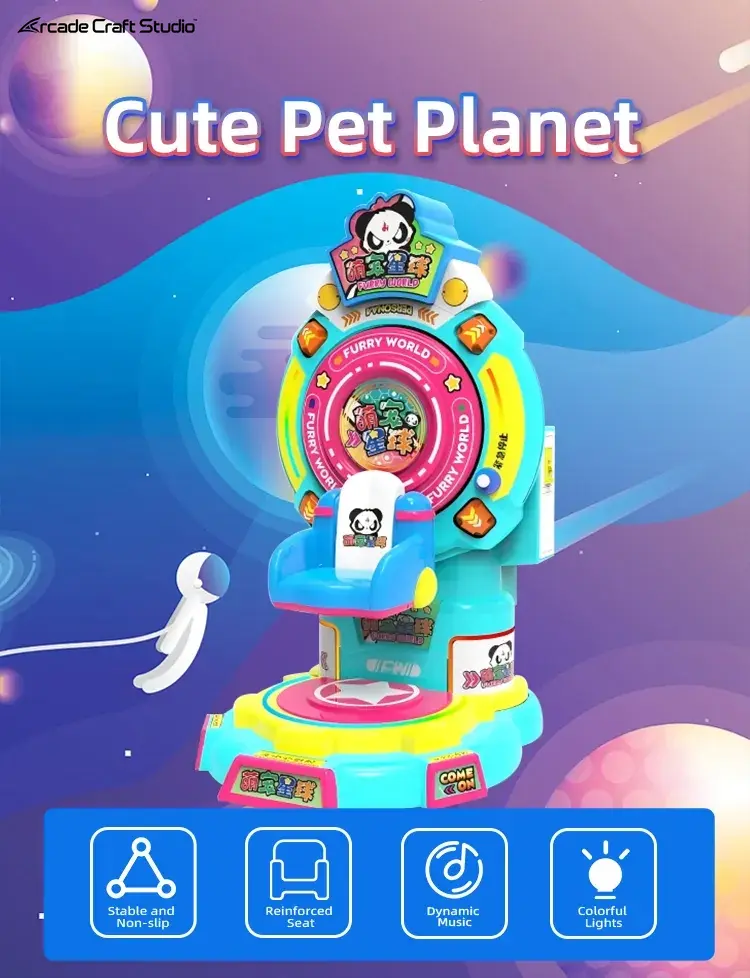 Furry World Coin Operated Ferris Wheel Kiddy Rides