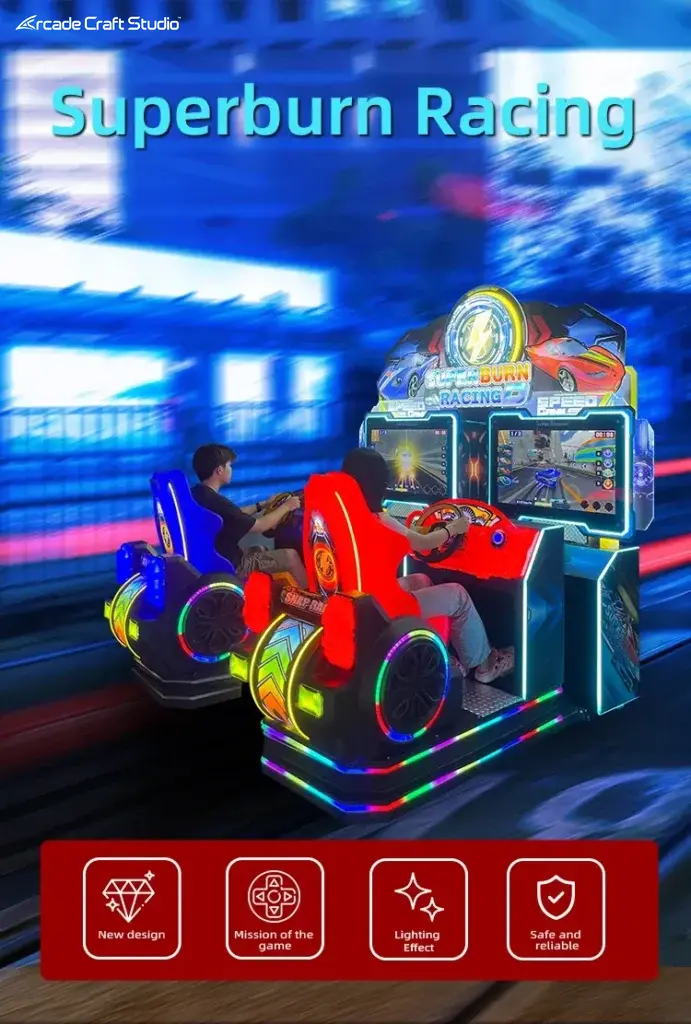 Superburn Racing D 2 Players Driving Arcade Games