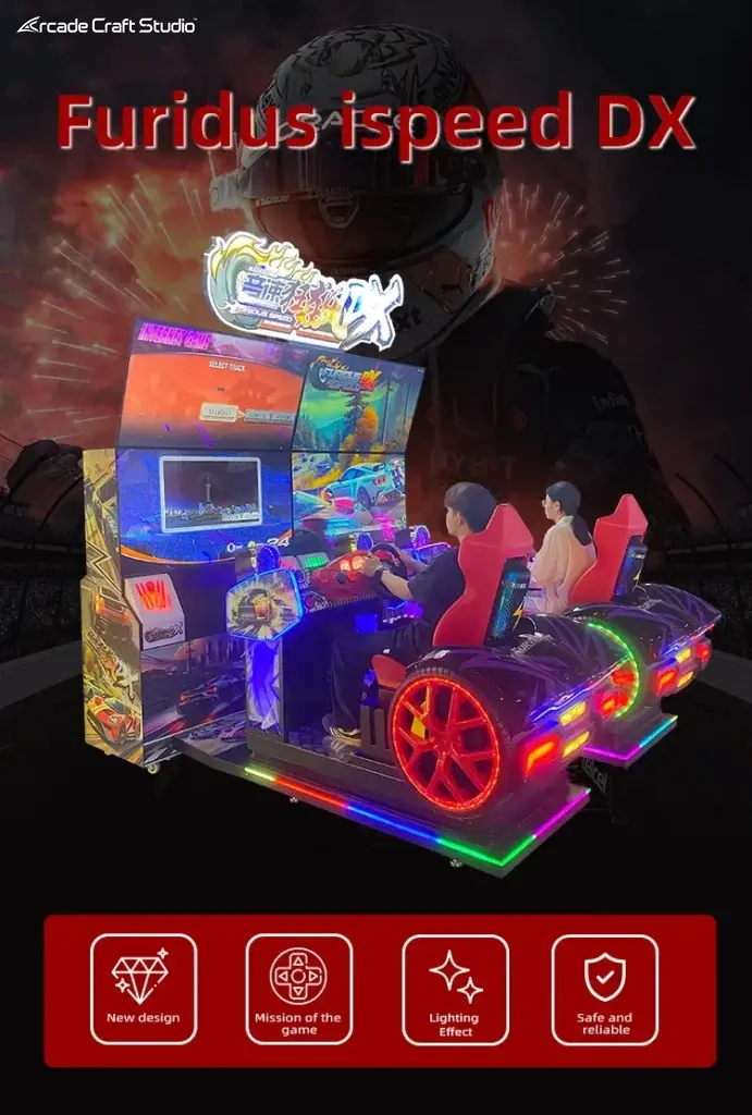 Furious Speed DX Coin Operated Race Car Arcade Game