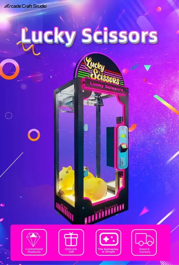 Lucky Scissors Rope Cutting Prize Arcade Game