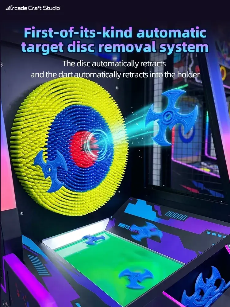 Darts Master Shuriken Throwing Arcade Machine