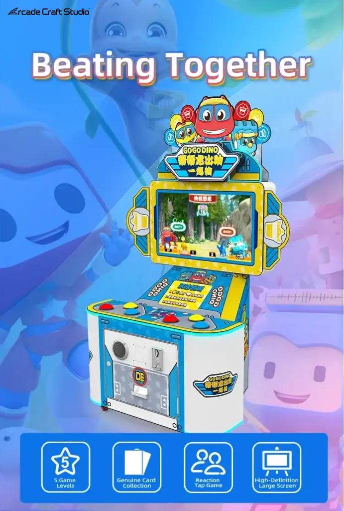 Dino Quick Press Video Arcade Ticket Game