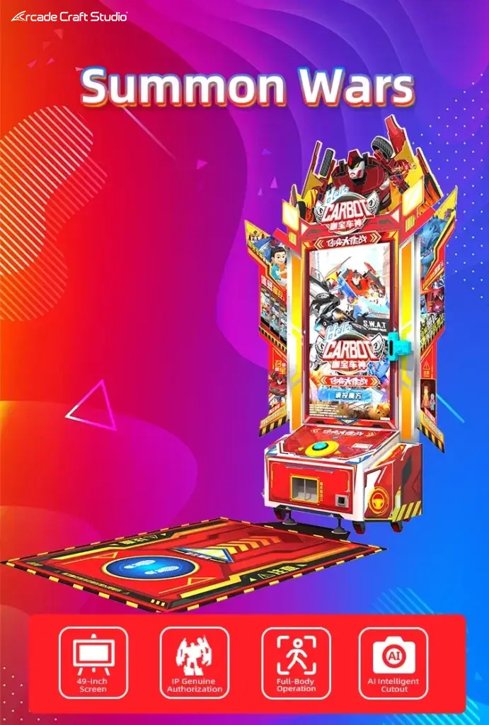 Summon Wars Action Interactive Coin Video Game Machine