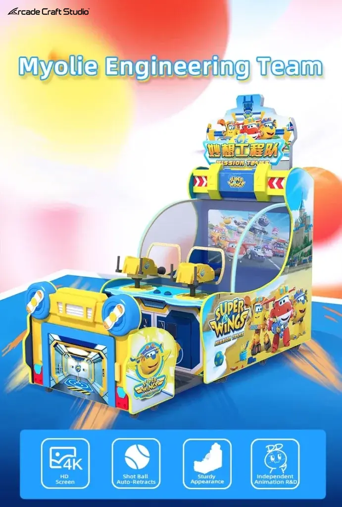Jet Team Mission Ball Shooting Arcade Machine