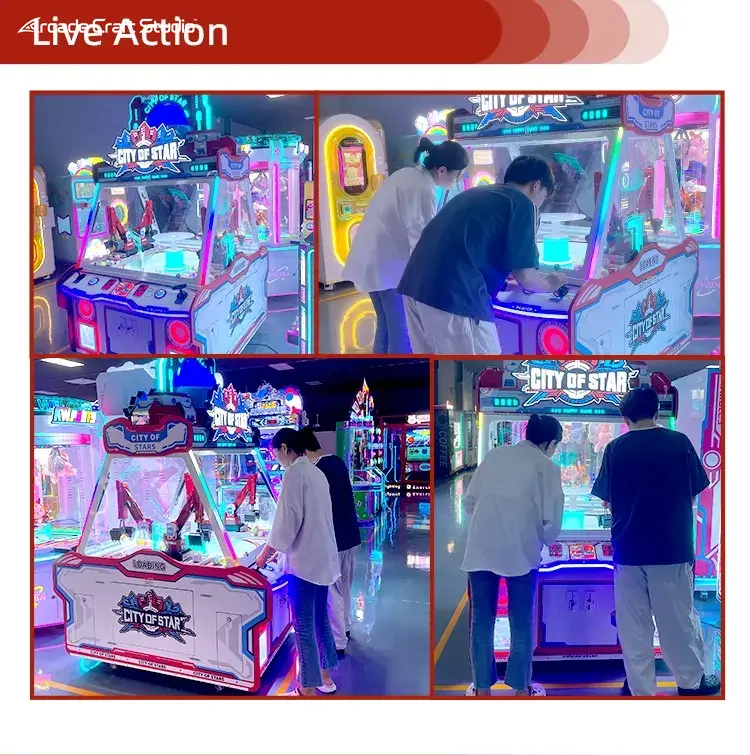 City Of Star 4 Players Toy Grabber Claw Machine