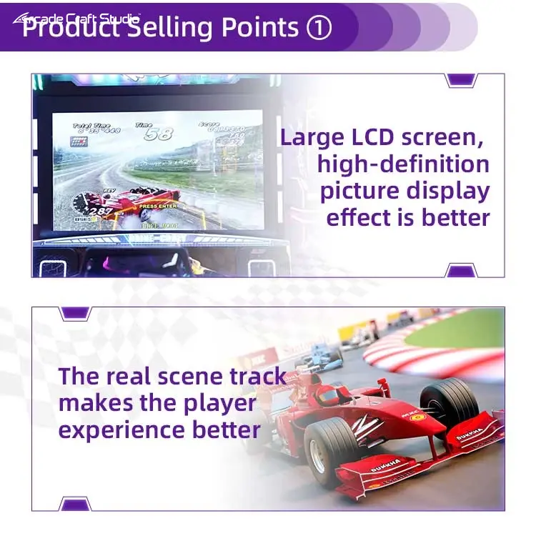 Crazy Speed Racing Game Arcade Cabinet