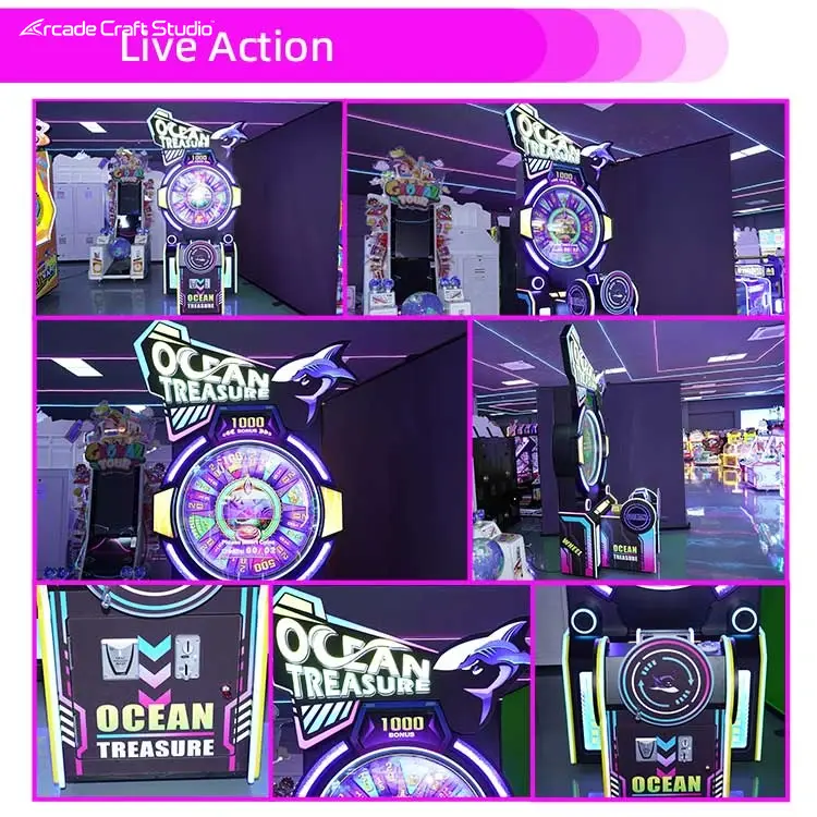 Ocean Treasure Arcade Spinner Wheel Ticket Arcade Games