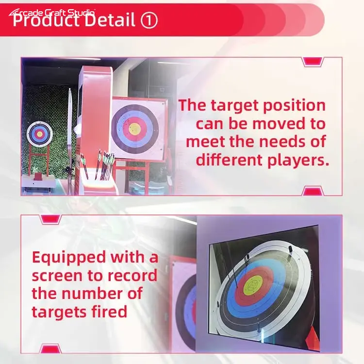 Movable Target Indoor Archery Simulator