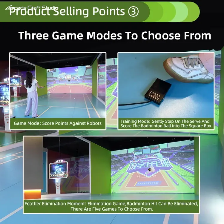 Interactive Projection Badminton Simulator Game