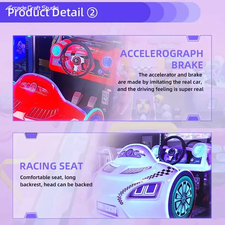 Happy Racing Car Racing Arcade Game Machines