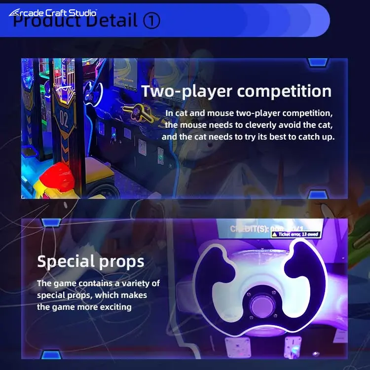 Cat And Mouse 2 Players Driving Arcade Game Machine